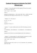 Graduate Management Admission Test GMAT Ultimate Exam