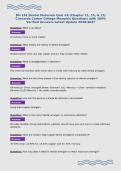 DH 101 Dental Materials Quiz &num;4 &lpar;Chapter 11&comma; 15&comma; & 17&rpar; Concorde Career College-Memphis Questions with 100&percnt; Verified Answers Latest Update 2026&sol;2027