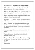 BIOL 1407 - Ch 30 Questions With Complete Solutions