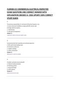  ICC COMMERCIAL ELECTRICAL INSPECTOR &NewLine;EXAM QUESTIONS AND CORRECT ANSWER WITH &NewLine;EXPLANATION GRADED A&plus; 2026 UPDATE 100&percnt; CORRECT &NewLine;STUDY GUIDE 