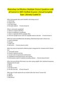 Photoshop Certification &lpar;Multiple Choice&rpar; Questions with all Correct & 100&percnt; Verified Answers &vert;Actual Complete Exam &vert;Already Graded A&plus;