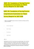 NURS 150 Foundations of Nursing Practice Comprehensive Practice Exam 2027&sol;2028 &vert; Final Nursing Review