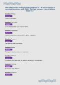 HCR 240 Human Pathophysiology Midterm &lpar; Arizona collage of&NewLine;nursing&rpar; Questions with 100&percnt; Verified Answers Latest Update&NewLine;2026&sol;2027