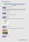 HCR 240 Pathophysiology - Final review &lpar;Modules 4 - 7&rpar;&NewLine;Questions with 100&percnt; Verified Answers Latest Update&NewLine;2026&sol;2027