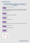 HCR 240 Pathophysiology - Midterm review &lpar;Modules 1 - 3&rpar;&NewLine;Questions with 100&percnt; Verified Answers Latest Update&NewLine;2026&sol;2027