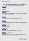 HSCO 502 Human Growth & Develop&period; Quiz 1 Questions with&NewLine;100&percnt; Verified Answers Latest Update 2026&sol;2027