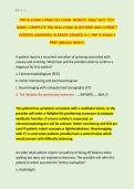 FNP III EXAM 2 PRACTICE EXAM  NEWEST 2026&sol; 2027 TEST &NewLine;BANK&vert; COMPLETE 350 REAL EXAM QUESTIONS AND CORRECT &NewLine;VERIFIED ANSWERS&sol; ALREADY GRADED A&plus;&vert; FNP III EXAM 2 &NewLine;PREP &lpar;BRAND NEW&excl;&excl;&rpar;