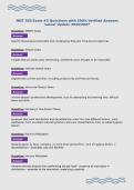 MGT 330 Exam &num;3 Questions with 100&percnt; Verified Answers&NewLine;Latest Update 2026&sol;2027