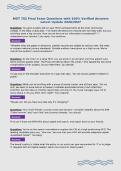 MGT 702 Final Exam Questions with 100&percnt; Verified Answers&NewLine;Latest Update 2026&sol;2027