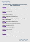 MGT 3620 Final Exam Questions with 100&percnt; Verified Answers&NewLine;Latest Update 2026&sol;2027