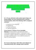 NU 627 Exam 1 Gerontological Nursing Questions With Correct Solutions&vert; Herzing&NewLine;Exam