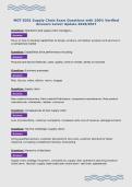 MGT 6201 Supply Chain Exam Questions with 100&percnt; Verified&NewLine;Answers Latest Update 2026&sol;2027