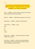 CESSWI EXAM&comma; COMPREHENSIVE QUESTIONS AND &NewLine;VERIFIED ANSWERS &vert;&vert; QUESTIONS WITH ACCURATE &NewLine;ANSWERS &vert; GET IT RIGHT &vert;20262027&excl;