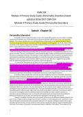 CMN 554&NewLine;Module 4 Primary Study Guide &lpar;Personality Disorders&rpar; latest updated 2026&sol;2027 CMN 554&NewLine;Module 4 Primary Study Guide &lpar;Personality Disorders&rpar; &NewLine;