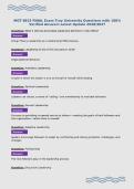 MGT 6615 FINAL Exam Troy University Questions with 100&percnt;&NewLine;Verified Answers Latest Update 2026&sol;2027&NewLine;