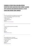 ICC STRUCTURAL WELDING SPECIAL &NewLine;INSPECTOR EXAM QUESTIONS AND CORRECT ANSWER &NewLine;WITH DETAILED EXPLANATION GRADED A&plus; STUDY &NewLine;GUIDE 2026 UPDATE 100&percnt; CORRECT 