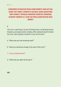 &lpar;HONDROS&rpar; PN NUR150 FINAL EXAM NEWEST 2026 ACTUAL &NewLine;EXAM TEST BANK&vert; COMPLETE 350 REAL EXAM QUESTIONS &NewLine;AND CORRECT DETAILED ANSWERS &lpar;VERIFIED ANSWERS&rpar; &NewLine;ALREADY GRADED A&plus;&vert; NUR 150 FINAL EXAM REVIEW 2025 &NewLine;&lpar;NEW&excl;&excl;&rpar;