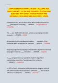 COMPUTER SCIENCE EXAM  BANK 2026 &vert; ACCURATE REAL &NewLine;EXAM CURRENTLY TESTING AND FREQUENTLY TESTING EXAM &NewLine;QUESTIONS WITH EXPERT VERIFIED ANSWERS AND &NewLine;RATIONALES FOR GUARANTEED PASS &vert; LATEST UPDATE