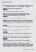 NUR 205 final exam Hondros College of Nursing Questions with&NewLine;100&percnt; Verified Answers Latest Update 2026&sol;2027&NewLine;