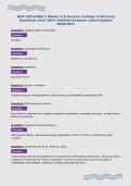 NUR 205 EXAM 2 Weeks 3-5 Hondros College of Nursing&NewLine;Questions with 100&percnt; Verified Answers Latest Update&NewLine;2026&sol;2027