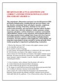 BIO 669 EXAM 200 ACTUAL QUESTIONS AND &NewLine;CORRECT ANSWERS WITH RATIONALE LATEST &NewLine;2026 ALREADY GRADED A&plus;
