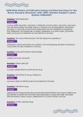 NUR-641E Advanced Pathophysiology and Pharmacology for the&NewLine;Nurse Educator Questions with 100&percnt; Verified Answers Latest&NewLine;Update 2026&sol;2027