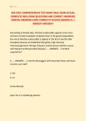 DSE OSCE COMPREHENSIVE TEST BANK FINAL EXAM ACTUAL &NewLine;COMPLETE REAL EXAM QUESTIONS AND CORRECT ANSWERS&sol; &NewLine;VERIFIED ANSWERS &lpar;100&percnt; CORRECTLY SOLVED&rpar; GRADED A&plus; &sol; &NewLine;NEWEST VERSION&excl;&excl;