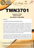 TMN3701 Assignment 3 &lpar;COMPLETE ANSWERS&rpar; 2026 - DUE 9 July 2026