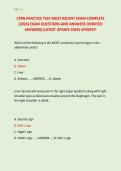 CFRN PRACTICE TEST MOST RECENT EXAM COMPLETE &NewLine;&lpar;2026&rpar; EXAM QUESTIONS AND ANSWERS &lpar;VERIFIED &NewLine;ANSWERS&rpar; &lpar;LATEST UPDATE 2026&rpar; UPDATE&excl;&excl;
