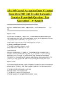 ASA 105 Coastal Navigation Exam V1 Actual Exam 2026&sol;2027 with Detailed Rationales &vert; Complete Exam-Style Questions &vert; Pass Guaranteed &ndash; A&plus; Graded&NewLine;&NewLine;