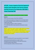 API SIEE - Source Inspector Electrical Equipment &NewLine;Practice Exam Questions And Correct Answers &NewLine;&lpar;Verified Answers&rpar; Plus Rationales 2026 Q&A &vert; &NewLine;Instant Download Pdf&period;