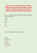 BMS 555 exam 2  NEWEST 2025&sol; 2026 TEST BANK&vert; &NewLine;COMPLETE EXAM QUESTIONS AND CORRECT DETAILED &NewLine;ANSWERS &lpar;VERIFIED ANSWERS WITH RATIONALES&rpar; &NewLine;GRADED A&plus;&vert; NBCRNA EXAM PREP &lpar;MOST RECENT&excl;&excl;&rpar;