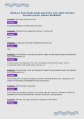 OSHA 10 Hour Study Guide Questions with 100&percnt; Verified&NewLine;Answers Latest Update 2026&sol;2027