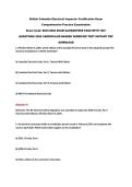 British Columbia Electrical Inspector Certification Exam&NewLine;Comprehensive Practice Examination&NewLine;Exam Code&colon; BCEI-2026 EXAM GAURANTEED PASS WITH 100&plus;&NewLine;QUESTIONS 2026 CARRICULUM BASSED VERRIFIED TEST INSTANT PDF&NewLine;DOWNLOAD