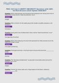PHSC 210 Quiz 4 LIBERTY UNIVERSITY Questions with 100&percnt;&NewLine;Verified Answers Latest Update 2026&sol;2027