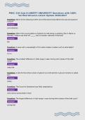 PHSC 210 Quiz 6 LIBERTY UNIVERSITY Questions with 100&percnt;&NewLine;Verified Answers Latest Update 2026&sol;2027