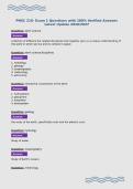 PHSC 210- Exam 1 Questions with 100&percnt; Verified Answers&NewLine;Latest Update 2026&sol;2027&NewLine;