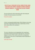 NUR 170 Exam 2 2026&vert;2027 ACTUAL COMPLETE REAL EXAM &NewLine;QUESTIONS AND CORRECT ANSWERS &lpar;VERIFIED ANSWERS&rpar; &NewLine;ALREADY GRADED A&plus; &vert; GUARANTEED SUCCESS&excl;&excl; NEWEST &NewLine;EXAM