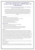 ATCN Exam - Emergency Nurses Association &lpar;ENA&rpar;&NewLine;Advanced Trauma Care for Nurses - 2026&sol;2027 Edition - 250&NewLine;Verified Questions