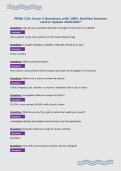 PRNU 210&colon; Exam 3 Questions with 100&percnt; Verified Answers&NewLine;Latest Update 2026&sol;2027&NewLine;