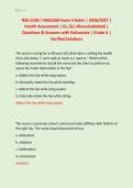 NSG 3160 &sol; NSG3160 Exam 4 Galen &vert; 2026&sol;2027 &vert; &NewLine;Health Assessment &vert; GI&comma; GU&comma; Musculoskeletal &vert; &NewLine;Questions & Answers with Rationales &vert; Grade A &vert; &NewLine;Verified Solutions