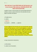 NSG 3160 Exam 2 Latest PREP EXAM with 530 Questions and &NewLine;Correct Answers&sol; NSG 3160 Exam COVERING RECENT AND &NewLine;MOST TESTED QUESTIONS 