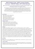 BMW Corporate Member Assessment 2026-2027 QUESTIONS AND ANSWERS ALREADY GRADED A&plus;&period; 100&percnt;&NewLine;Verified Solutions &vert; Updated Per Latest Guidelines &vert; Graded A&plus;