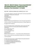  BIOL 351 &sol; BIOL351 Module 1 Exam Actual 2026&sol;2027 with Detailed Rationales &vert; Complete Exam-Style Questions &vert; Pass Guaranteed &ndash; A&plus; Graded