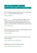 ED GAS EXAMPREP VERIFIED &NewLine;QUESTIONS WITH COMPLETE SOLUTIONS 