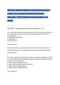 NUR 242 &sol; NUR242 Medical-Surgical Nursing Exam 1 Practice Test Actual 2025&sol;2026 with Detailed Rationales &vert; 100&percnt; Verified &vert; Pass Guaranteed &ndash; A&plus; Graded