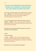 SAGE INTACCT IMPLEMENTATION EXAM QUESTIONS & &NewLine;ANSWERS&comma; WELL ELABORATED &vert; ALREADY VERIFIED &NewLine;TEST &vert;100&percnt; VERIFIED SOLUTIONS &vert;2026 LATEST&excl;&excl; 