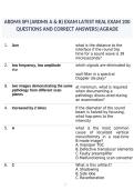 American Registry for Diagnostic Medical Sonography Sonography Principles and Instrumentation Examination Questions and Answers Study Guide