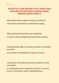 NSG-444 Exam 1 EXAM 2026&vert;2027 ACTUAL COMPLETE REAL &NewLine;EXAM QUESTIONS AND CORRECT ANSWERS &lpar;VERIFIED &NewLine;ANSWERS&rpar; ALREADY GRADED A&plus;