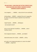 NSG 444 EXAM 1  EXAM 2026&vert;2027 ACTUAL COMPLETE REAL &NewLine;EXAM QUESTIONS AND CORRECT ANSWERS &lpar;VERIFIED &NewLine;ANSWERS&rpar; ALREADY GRADED A&plus;